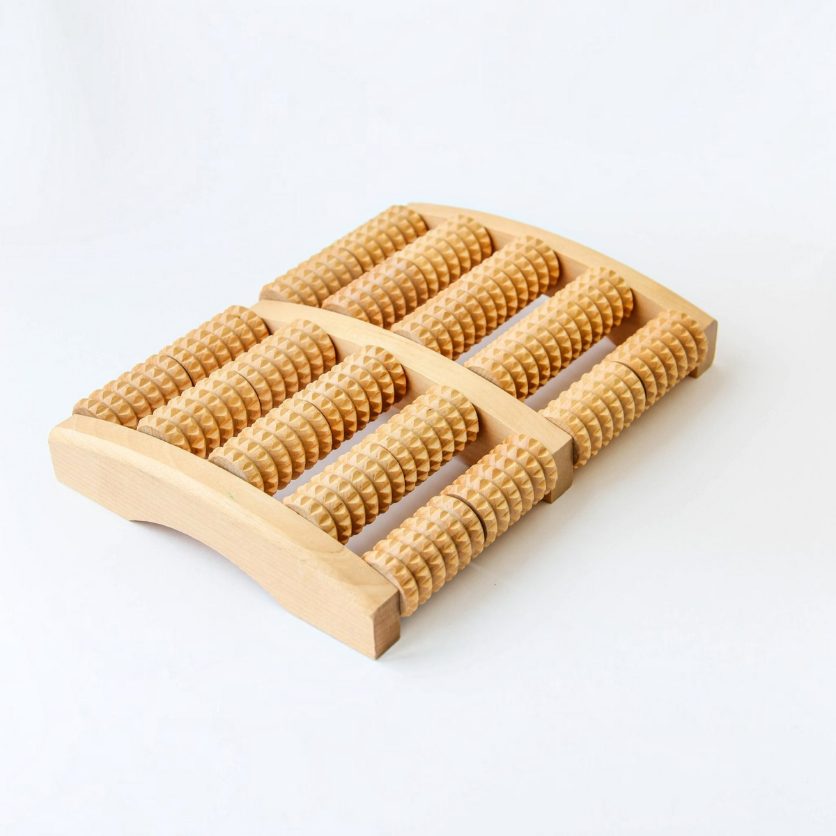 Wooden Foot & Body Massage Roller Set | Natural Acupressure Massager