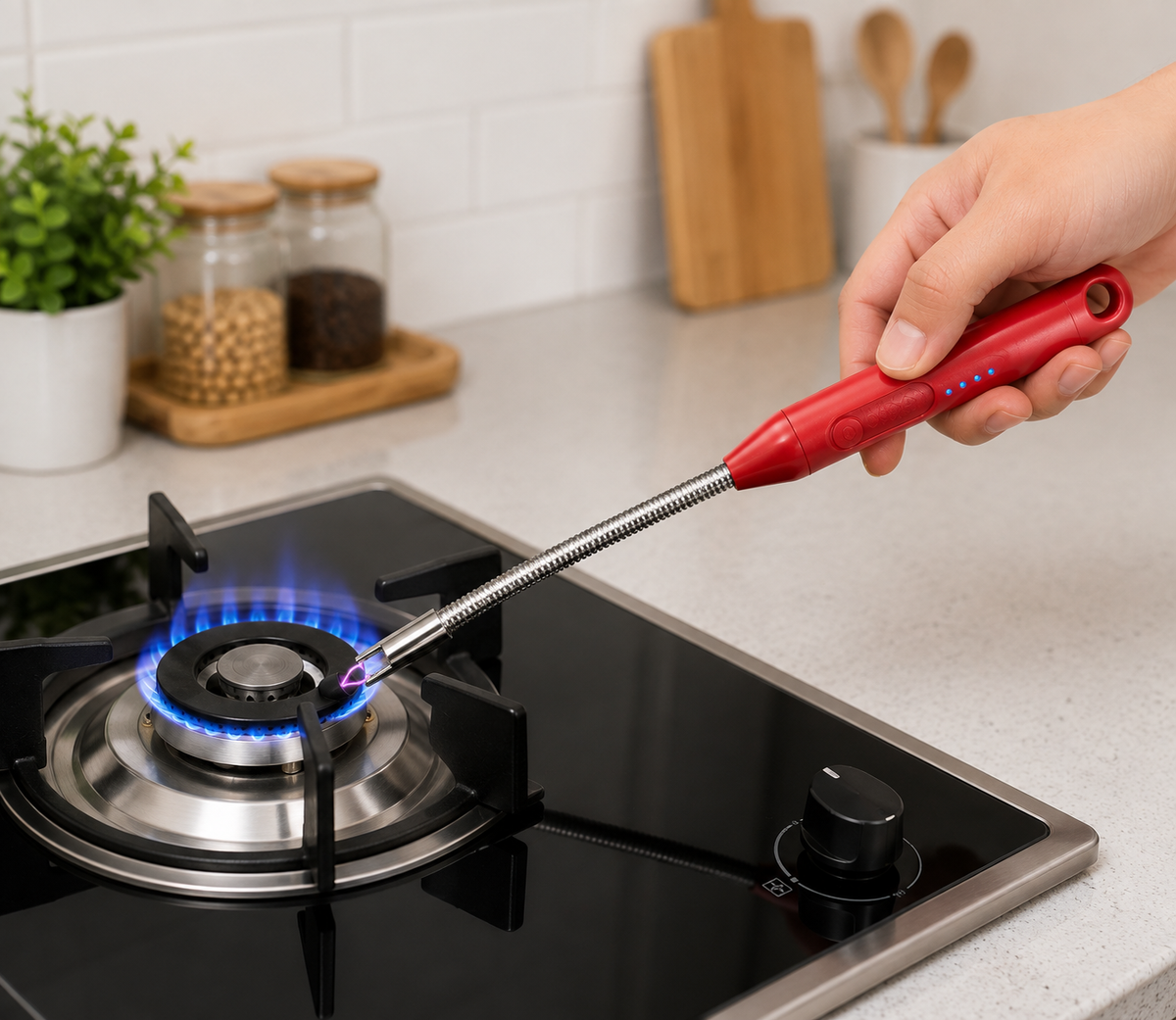 USB Rechargeable BBQ Lighter – Flexible Windproof Electric Arc Lighter