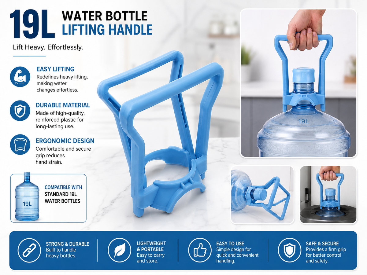 19L Water Bottle Lifting Handle – Heavy Bottle Carrying & Handling Tool