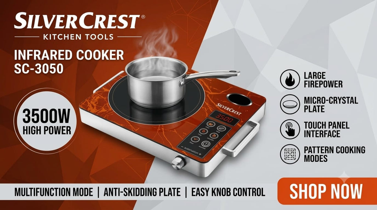 SilverCrest SC-3050 Infrared Cooker — 3500W High Power