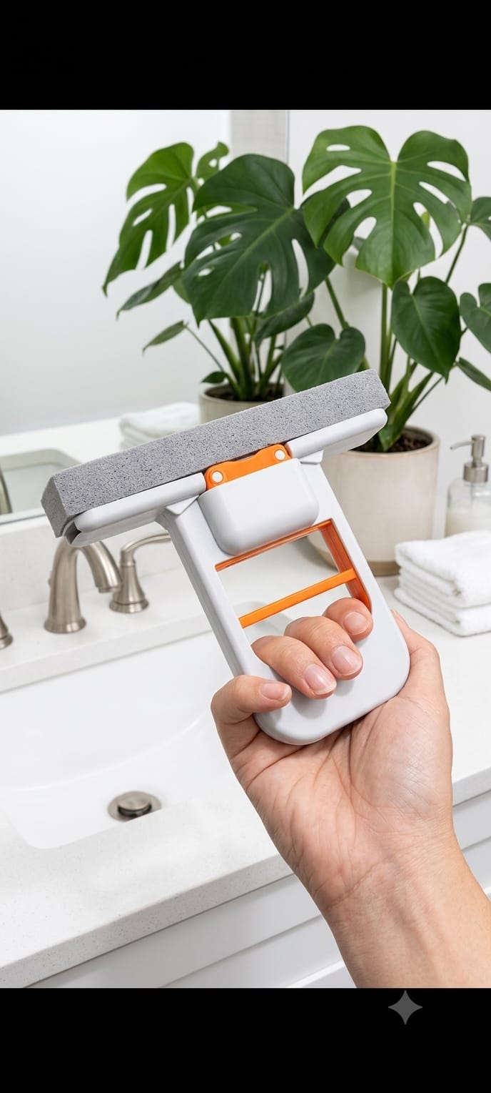 ✨ 2-in-1 Magic Glass Cleaner Squeegee – Multi-Purpose Window, Mirror & Shower Cleaning Tool