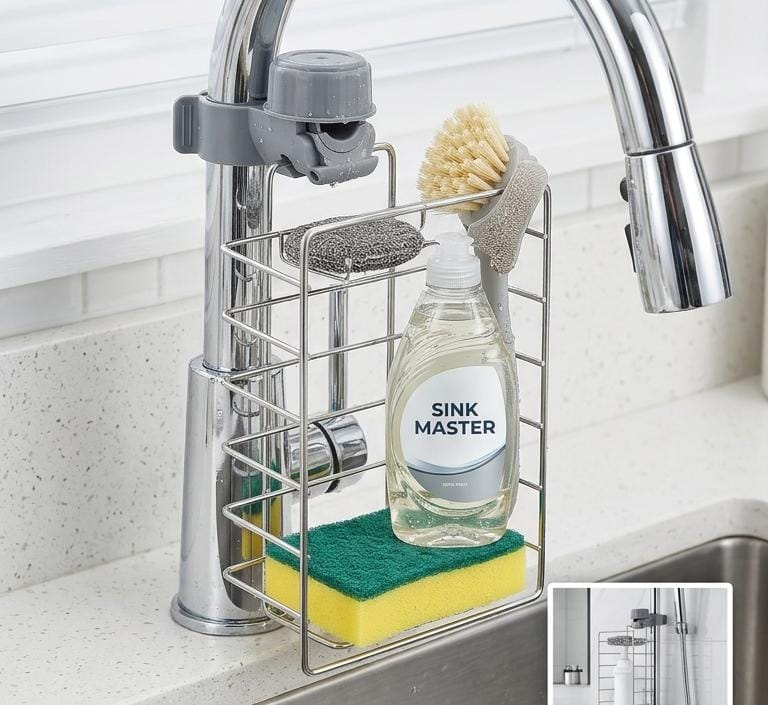 Multi-Purpose Wall Mounted Storage Rack – Space Saving Metal Organizer