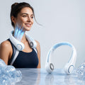 AUBESS Portable Bladeless Neck Fan | USB Rechargeable Hands-Free Cooling Fan