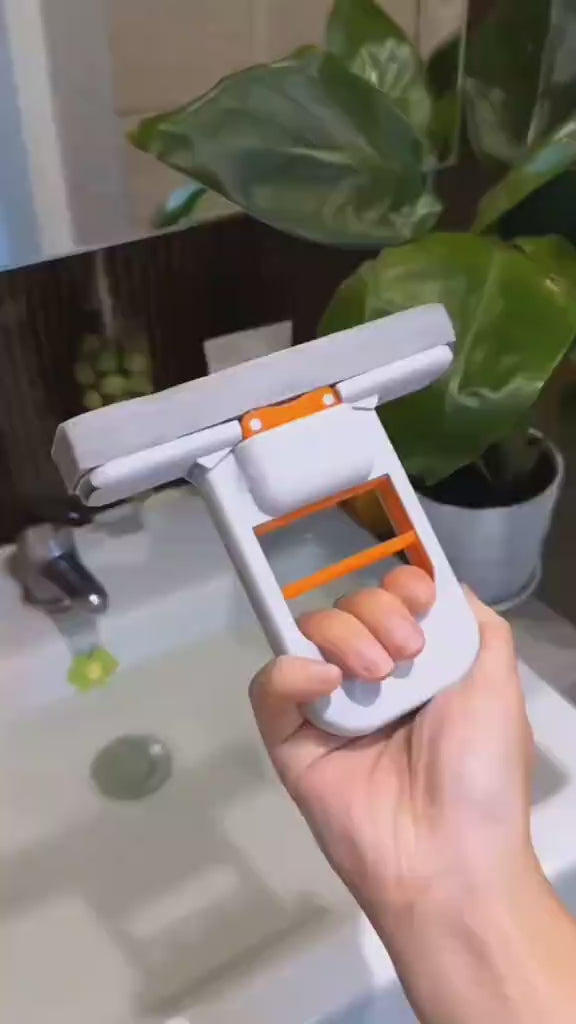 ✨ 2-in-1 Magic Glass Cleaner Squeegee – Multi-Purpose Window, Mirror & Shower Cleaning Tool